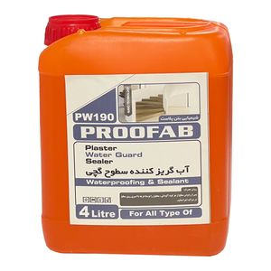 آبگریز کننده پروفاب مدل سطوح گچی pw190 حجم 4 لیتر